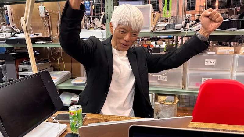 坂本さん、ガッツポーズ!